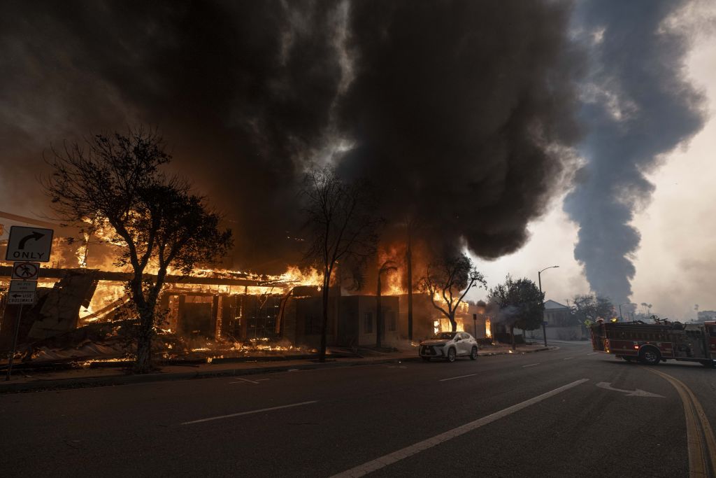 LAPD Suspects Arson: Citizens Tackle & Zip Tie A Man with Blowtorch Amid Fires