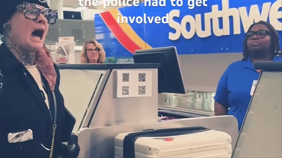 ‘I Am Freaking Out Right Now!’: White Woman Launches Into Racist Tirade Against Airport Worker About Overweight Bag, Ends up In Handcuffs